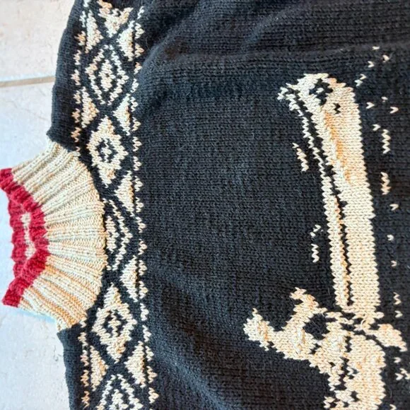 Vintage Hand Knit Ralph Lauren Sailing Yacht Canoe Knit Sweater Lodge Womens - Picture 6 of 12